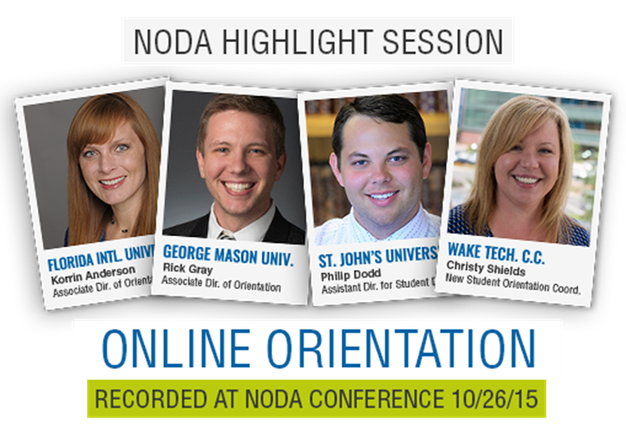 Online Orientations with Interactive Software featured at NODA National Conference