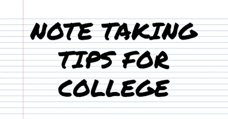 Note-Taking Tips For College