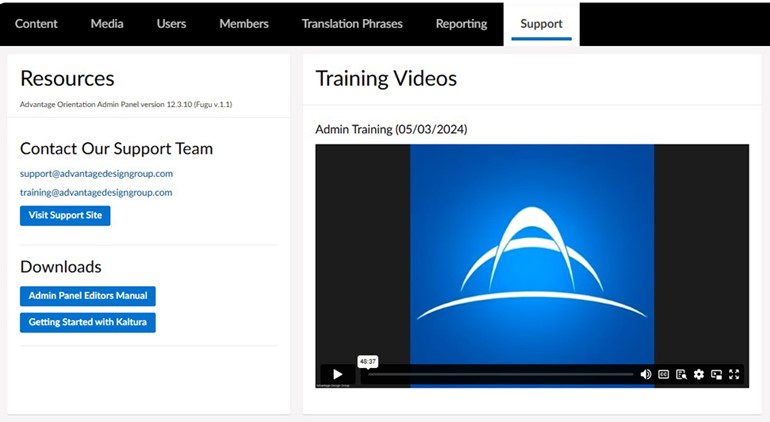 Advantage Suport Site