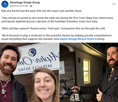 ADG Video Team supporting the community