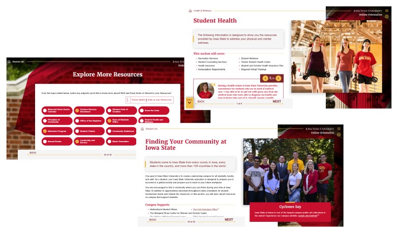 Examples of interface design that aligns with complex content structures