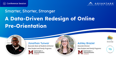 UMass Amherst's Data-Driven Redesign of Online Pre-Orientation