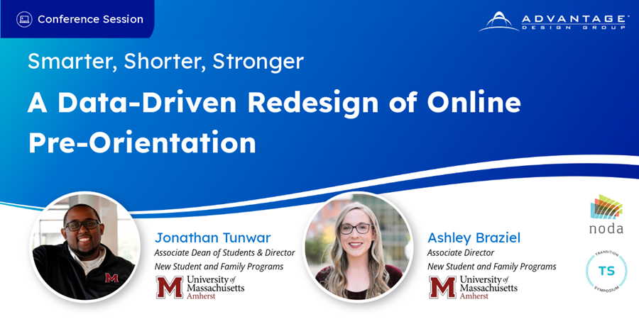 UMass Amherst's Data-Driven Redesign of Online Pre-Orientation